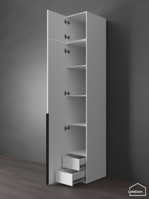 Шкаф с антресолью Linnea MHR-1A-4 2450х400х510 (Белый-М 11.1.2) в Полевском - polevskoy.ok-mebel.com | фото 5