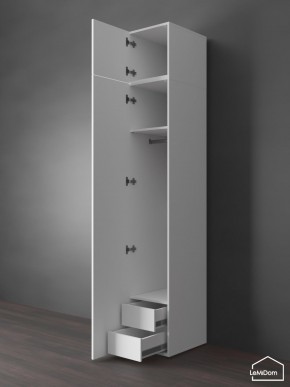 Шкаф с антресолью Linnea MHR-1POA-3 2450х400х510 (Белый-М 11.1.2) в Полевском - polevskoy.ok-mebel.com | фото 6