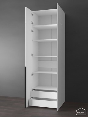 Шкаф с антресолью Linnea MHR-2A-4 2450х800х510 (Белый-М 11.1.1) в Полевском - polevskoy.ok-mebel.com | фото 5