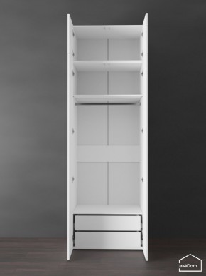 Шкаф с антресолью Linnea MHR-2POA-3 2450х800х510 (Белый-М 11.1.2) в Полевском - polevskoy.ok-mebel.com | фото 5