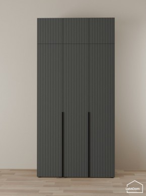 Шкаф с антресолью Linnea MHR-3A-1 2450х1200х510 (Графит-М 11.1.25) в Полевском - polevskoy.ok-mebel.com | фото