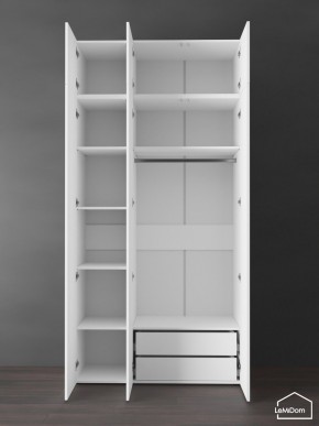 Шкаф с антресолью Linnea MHR-3POA-2 2450х1200х510 (Белый-М 11.1.2) в Полевском - polevskoy.ok-mebel.com | фото 6