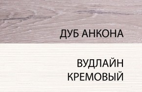 Шкаф угловой 2D, OLIVIA, цвет вудлайн крем/дуб анкона в Полевском - polevskoy.ok-mebel.com | фото