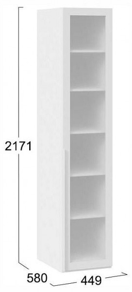 Шкаф-витрина Порто СМ-393.07.008 в Полевском - polevskoy.ok-mebel.com | фото 3
