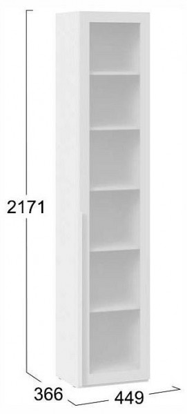 Шкаф-витрина Порто СМ-393.07.213 в Полевском - polevskoy.ok-mebel.com | фото 4