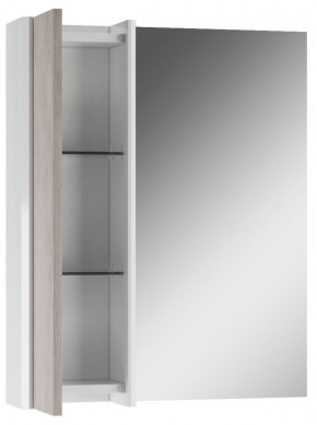 Шкаф-зеркало Uno 60 Дуб серый левый/правый Домино (DU1503HZ) в Полевском - polevskoy.ok-mebel.com | фото 3