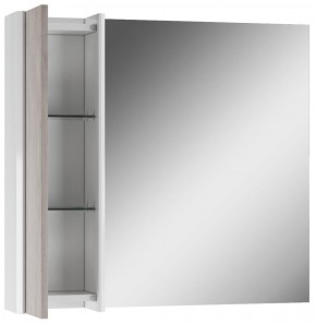 Шкаф-зеркало Uno 80 Дуб серый левый/правый Домино (DU1504HZ) в Полевском - polevskoy.ok-mebel.com | фото 4