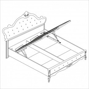 Спальня Мишель 3-х ств (белый матовый/экокожа) в Полевском - polevskoy.ok-mebel.com | фото 4