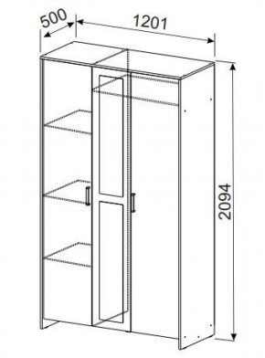 Спальный гарнитур МСП-1 (Ясень Анкор светлый) 1600 в Полевском - polevskoy.ok-mebel.com | фото 9