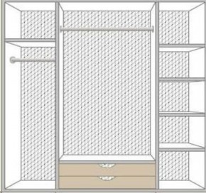 Спальный гарнитур Ольга (модульная) беж/золото в Полевском - polevskoy.ok-mebel.com | фото 5