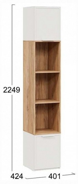 Стеллаж комбинированный Стелла в Полевском - polevskoy.ok-mebel.com | фото 4