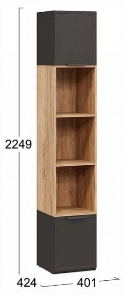 Стеллаж комбинированный Стелла в Полевском - polevskoy.ok-mebel.com | фото 4