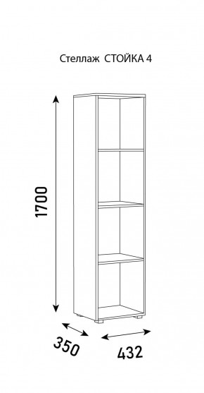 Стеллаж Стойка 4 в Полевском - polevskoy.ok-mebel.com | фото 6