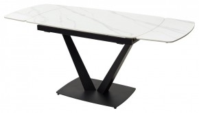 Стол ALATRI 120 MATT WHITE MARBLE SOLID CERAMIC / BLACK, ®DISAUR в Полевском - polevskoy.ok-mebel.com | фото 10
