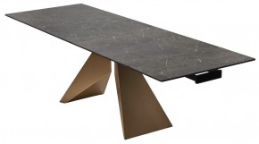Стол ALES 180 BLACK GRAVE SOLID CERAMIC, керамика / бронзовый, ®DISAUR в Полевском - polevskoy.ok-mebel.com | фото 7