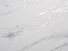 Стол BELLUNO 160 MARBLES KL-99 Белый мрамор матовый, итальянская керамика/ белый каркас, ®DISAUR в Полевском - polevskoy.ok-mebel.com | фото 3