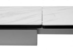Стол BELLUNO 160 MARBLES KL-99 Белый мрамор матовый, итальянская керамика/ белый каркас, ®DISAUR в Полевском - polevskoy.ok-mebel.com | фото 9