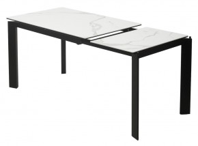 Стол CORNER 120 HIGH GLOSS STATUARIO керамика, стекло/ черный каркас, ®DISAUR в Полевском - polevskoy.ok-mebel.com | фото 4