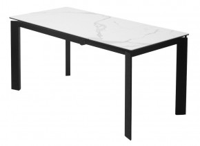 Стол CORNER 120 HIGH GLOSS STATUARIO керамика, стекло/ черный каркас, ®DISAUR в Полевском - polevskoy.ok-mebel.com | фото 6