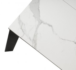 Стол CORNER 120 HIGH GLOSS STATUARIO керамика, стекло/ черный каркас, ®DISAUR в Полевском - polevskoy.ok-mebel.com | фото 8