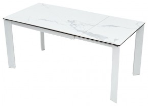 Стол CORNER 120 MATTE STATUARIO Белый мрамор матовый керамика, стекло/ белый каркас, ®DISAUR в Полевском - polevskoy.ok-mebel.com | фото 3