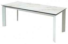 Стол CREMONA 160 KL-188 Контрастный мрамор / белый каркас, ®DISAUR в Полевском - polevskoy.ok-mebel.com | фото 3