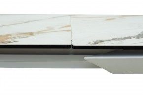 Стол CREMONA 160 KL-188 Контрастный мрамор / белый каркас, ®DISAUR в Полевском - polevskoy.ok-mebel.com | фото 5