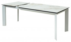 Стол CREMONA 160 KL-188 Контрастный мрамор / белый каркас, ®DISAUR в Полевском - polevskoy.ok-mebel.com | фото 6