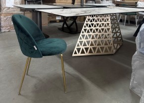 Стол ENNA 220 KL-188 Контрастный мрамор матовый, итальянская керамика/ каркас цвета шампань, ®DISAUR в Полевском - polevskoy.ok-mebel.com | фото 7