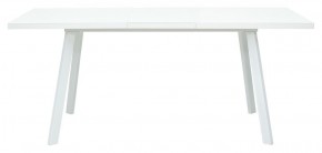 Стол ФИН 140 Белый, стекло/ Белый каркас М-City в Полевском - polevskoy.ok-mebel.com | фото 2