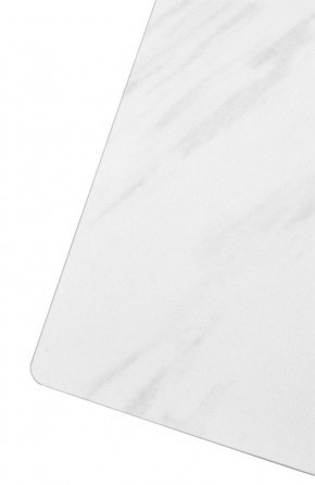 Стол FONDI 180 MARBLES KL-99 Белый мрамор матовый, итальянская керамика/ черный каркас, ®DISAUR в Полевском - polevskoy.ok-mebel.com | фото 6