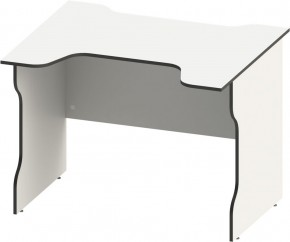 Стол компьютерный ВАРДИГ K2 100x82, белый/черный в Полевском - polevskoy.ok-mebel.com | фото 2