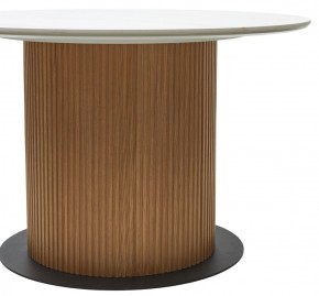 Стол MESA D120 цвет БЕЛЫЙ МРАМОР M326 / Каркас OAK, ®DISAUR в Полевском - polevskoy.ok-mebel.com | фото 6