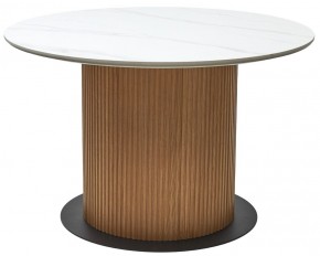 Стол MESA D120 цвет БЕЛЫЙ МРАМОР M326 / Каркас OAK, ®DISAUR в Полевском - polevskoy.ok-mebel.com | фото 9