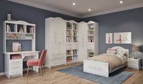 KI-KI СТД1070.1 Стол письменный (белый/белое дерево) в Полевском - polevskoy.ok-mebel.com | фото 2