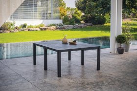 Стол раскладной Джули (Julie Double table 2 configurations) Графит в Полевском - polevskoy.ok-mebel.com | фото 2