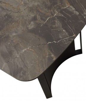 Стол RASMUS 160 KL-80 Серый мрамор, итальянская керамика / черный каркас, ®DISAUR в Полевском - polevskoy.ok-mebel.com | фото 9