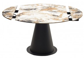 Стол TERAMO 135 GLOSS GRAND JADE SOLID CERAMIC, керамика, поворотн.механизм / Черный каркас, ®DISAUR в Полевском - polevskoy.ok-mebel.com | фото 14