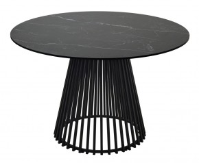 Стол TERNI 120 MATT BLACK MARBLE SOLID CERAMIC Черный мрамор матовый, керамика /Черн.каркас, ®DISAUR в Полевском - polevskoy.ok-mebel.com | фото 8