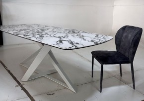 Стол VICENZA 220 BULGARI WHITE, керамика / белый, ®DISAUR в Полевском - polevskoy.ok-mebel.com | фото 4