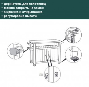 Столик для барбекю 207 Л (Unity XL 207L) в Полевском - polevskoy.ok-mebel.com | фото 8
