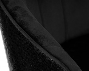 Стул барный DOBRIN DARCY BLACK SHINY, черный велюр с черно-золотыми пайетками в Полевском - polevskoy.ok-mebel.com | фото 9