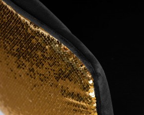 Стул барный DOBRIN DARCY GOLD SHINY, черный велюр с золотыми пайетками в Полевском - polevskoy.ok-mebel.com | фото 8