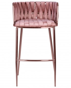 Стул барный DOBRIN EMMA ROSE GOLD, розовый велюр (VF-10) в Полевском - polevskoy.ok-mebel.com | фото 6