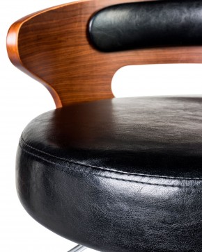 Стул барный DOBRIN FRED BLACK, коричневое дерево, чёрный в Полевском - polevskoy.ok-mebel.com | фото 6
