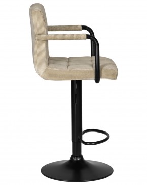 Стул барный DOBRIN KRUGER ARM BLACK, бежевый вельвет (LAR-E2041-04) в Полевском - polevskoy.ok-mebel.com | фото 3