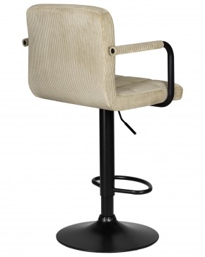 Стул барный DOBRIN KRUGER ARM BLACK, бежевый вельвет (LAR-E2041-04) в Полевском - polevskoy.ok-mebel.com | фото 4