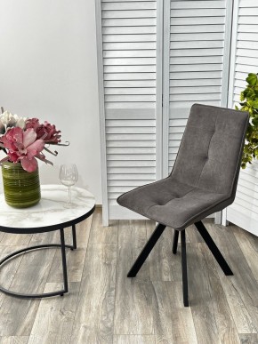 Стул BRONX, 360 град. поворот. B28 Темно-серый, велюр / черный каркас, М-City в Полевском - polevskoy.ok-mebel.com | фото 4