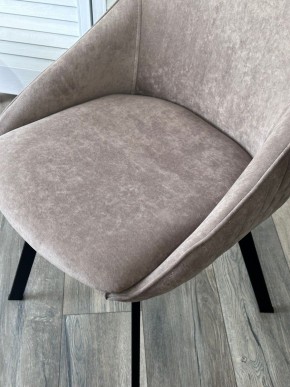 Стул CASA, 360 град. поворот. B5 Капучино, велюр / черный каркас,М-City в Полевском - polevskoy.ok-mebel.com | фото 3