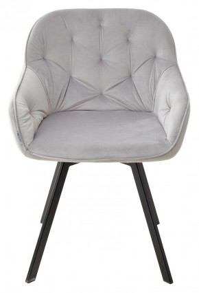 Стул GALE 360 град. поворот. BLUVEL-03 LIGHT GREY, велюр/ черный каркас, М-City в Полевском - polevskoy.ok-mebel.com | фото 3